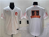 Men's San Francisco Giants Team Big Logo White City Connect Cool Base Stitched Jersey,baseball caps,new era cap wholesale,wholesale hats